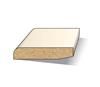 MDF plinten - wit gegrond